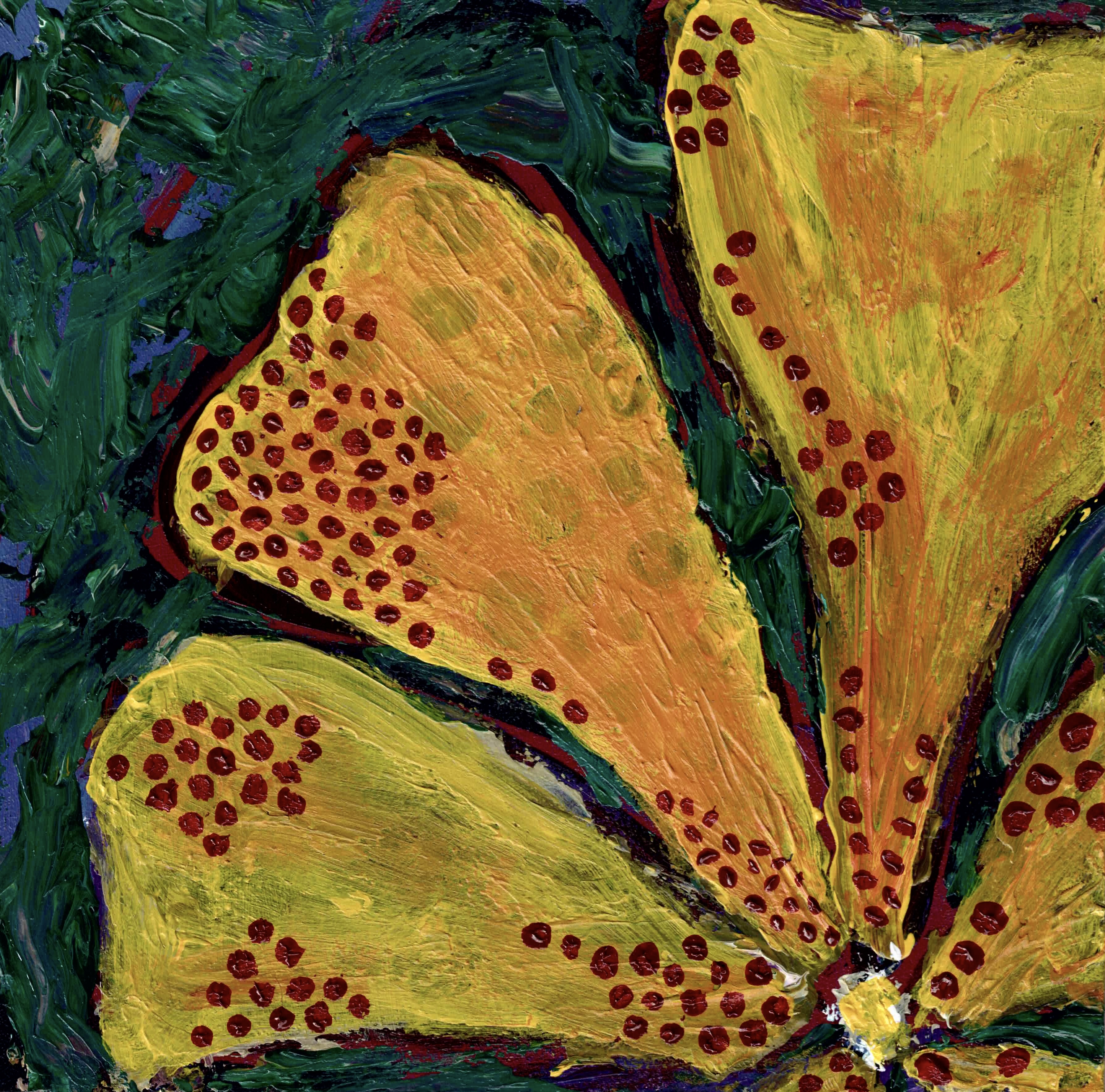 Sunshine Petals, Acrylic, 2025